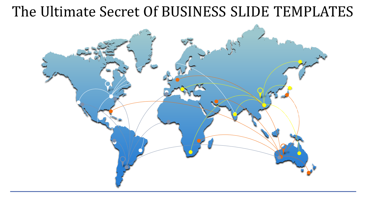 Free - Creative Business Slide Templates With Map